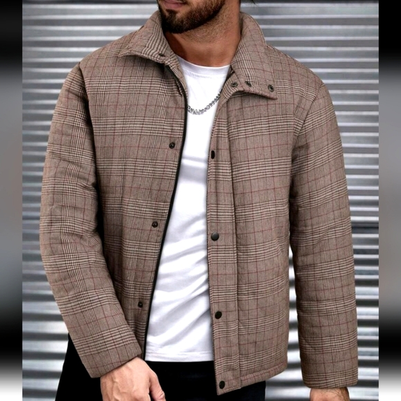 Other - PLAID WINTER PUFFER JACKET COAT SIZE S